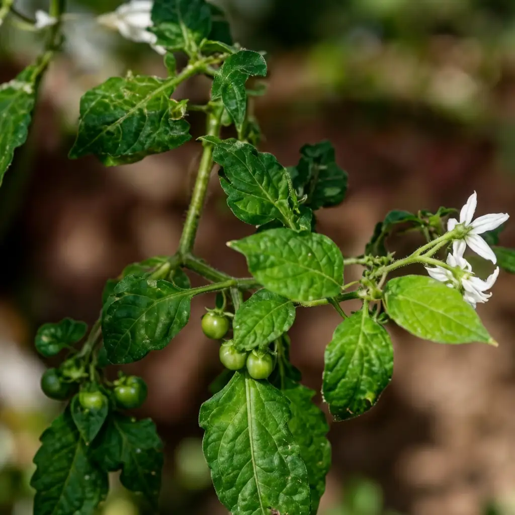龙葵 (Solanum nigrum) — 细节
