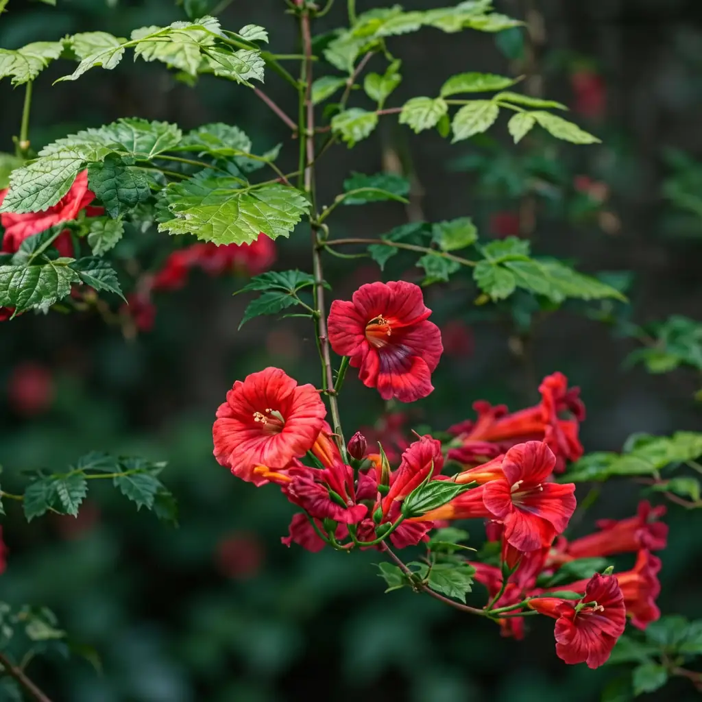 美国凌霄 (Campsis radicans) — 细节