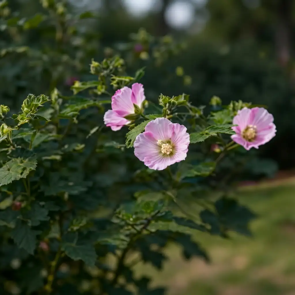 木芙蓉 (Hibiscus mutabilis) — 细节