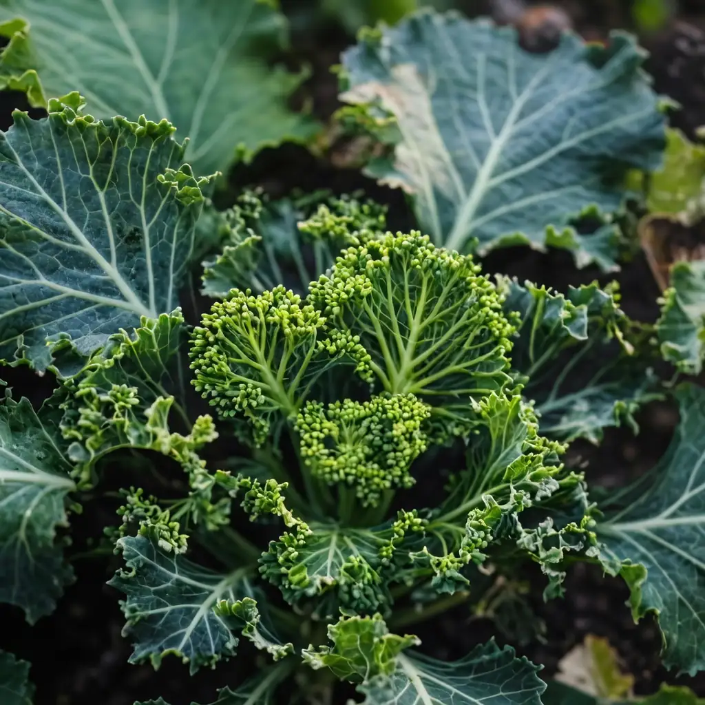 羽衣甘蓝 (Brassica oleracea var. acephala) — 特写