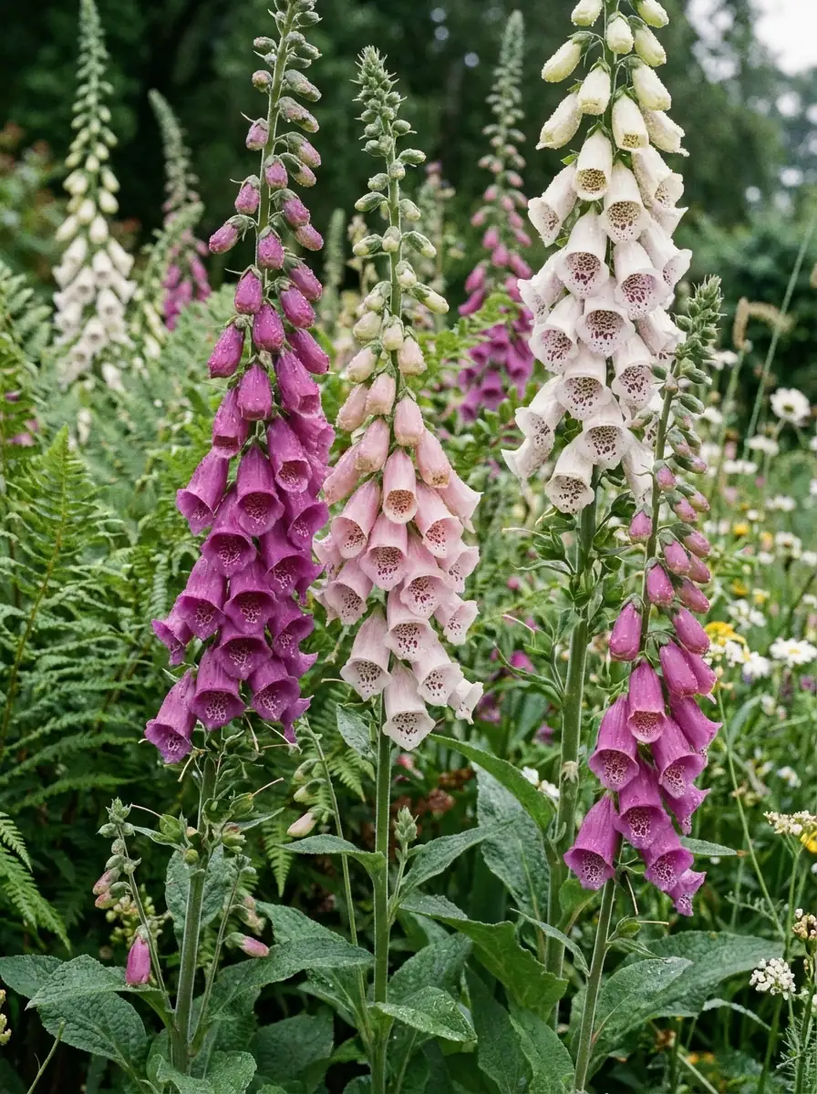 毛地黄 (Digitalis purpurea) — 细节