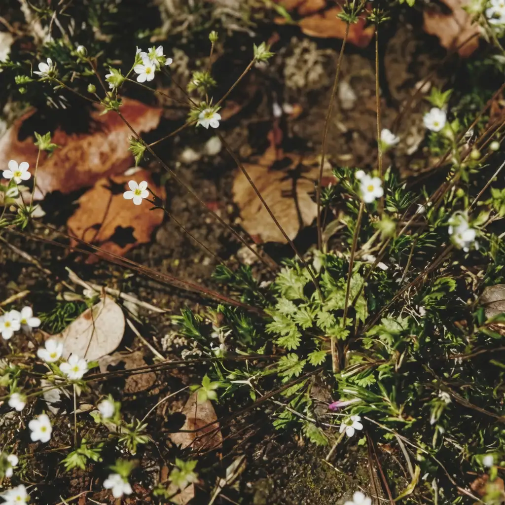 点地梅 (Androsace umbellata) — 细节