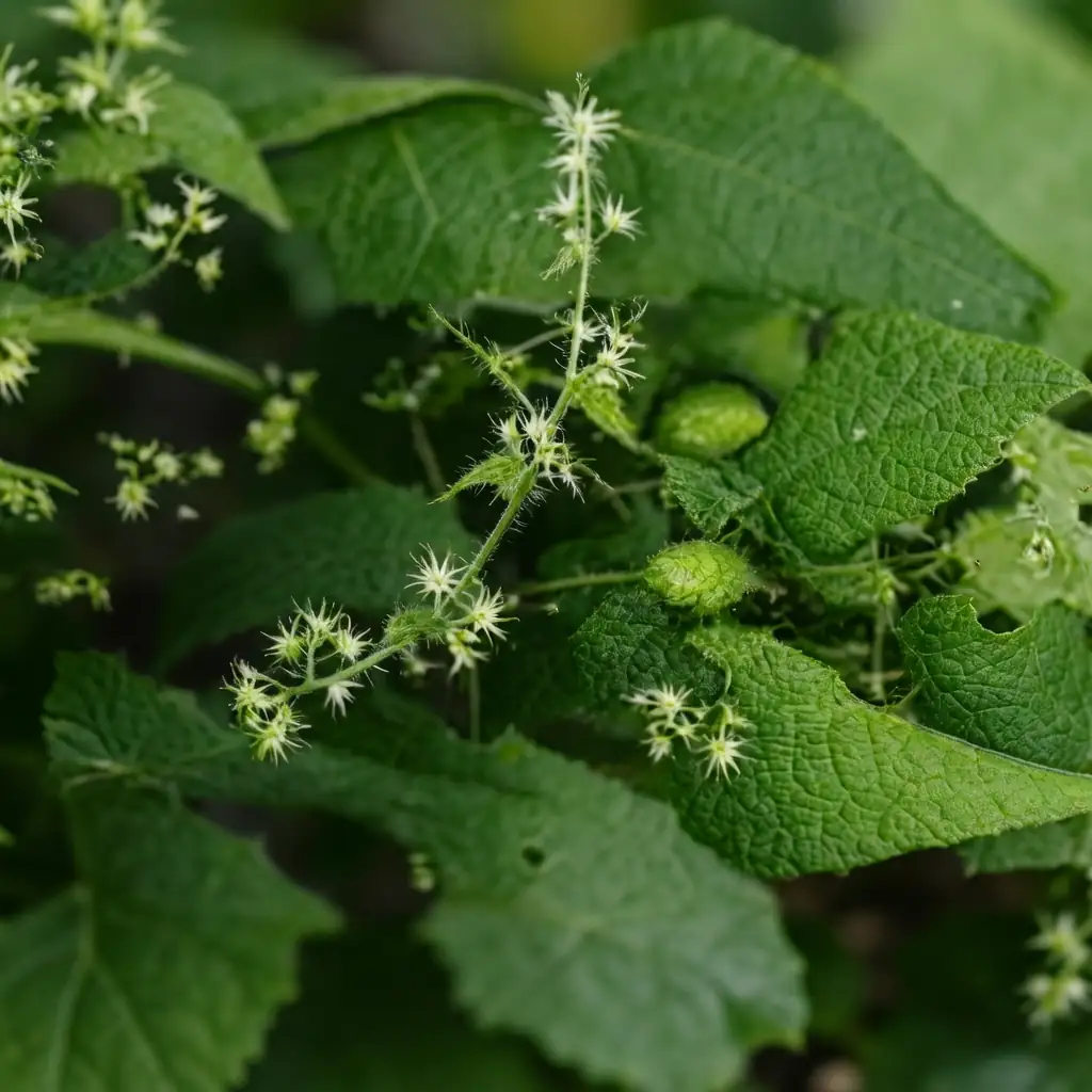 盒子草 (Actinostemma tenerum) — 细节