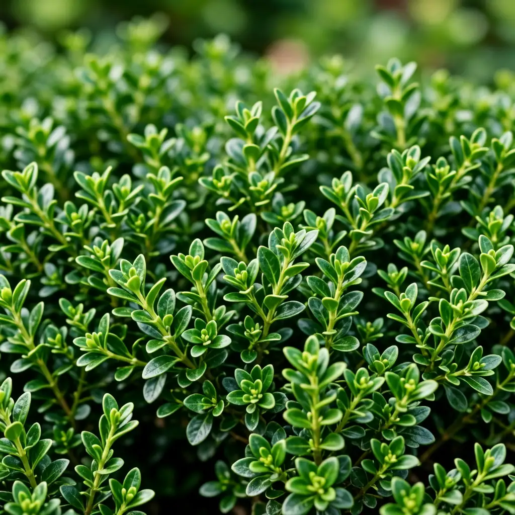 龟甲冬青 (Ilex crenata var. convexa) — 特写