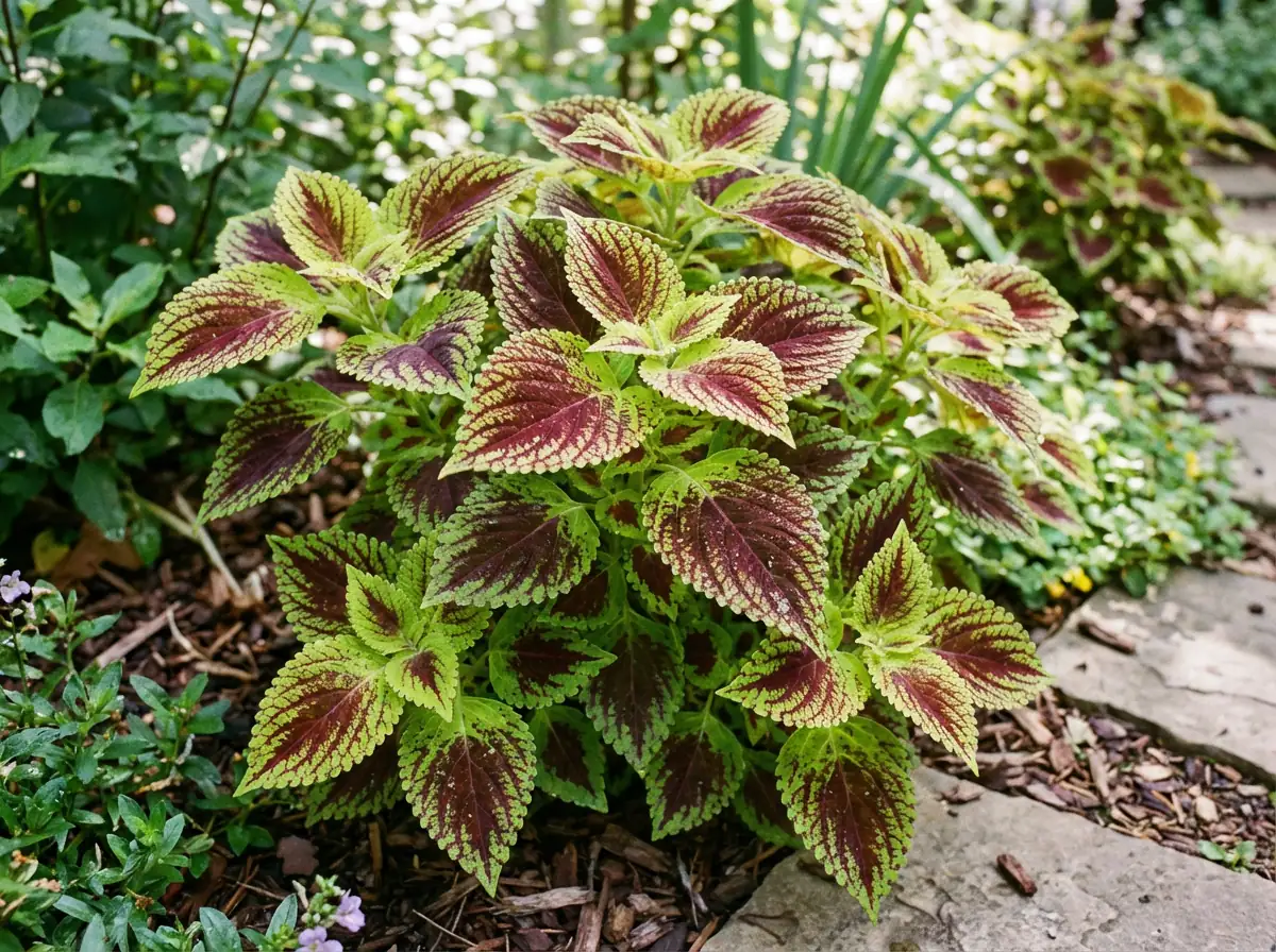 彩叶草 (Plectranthus scutellarioides (syn. Coleus scutellarioides; formerly Coleus blumei, Solenostemon scutellarioides)) — 环境展示