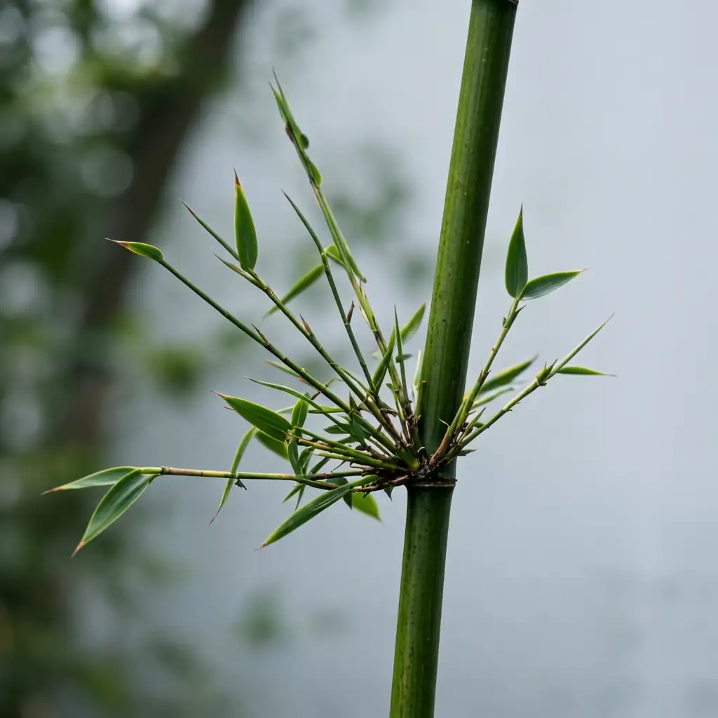 慈孝竹 (Bambusa multiplex 'Fernleaf') — 特写