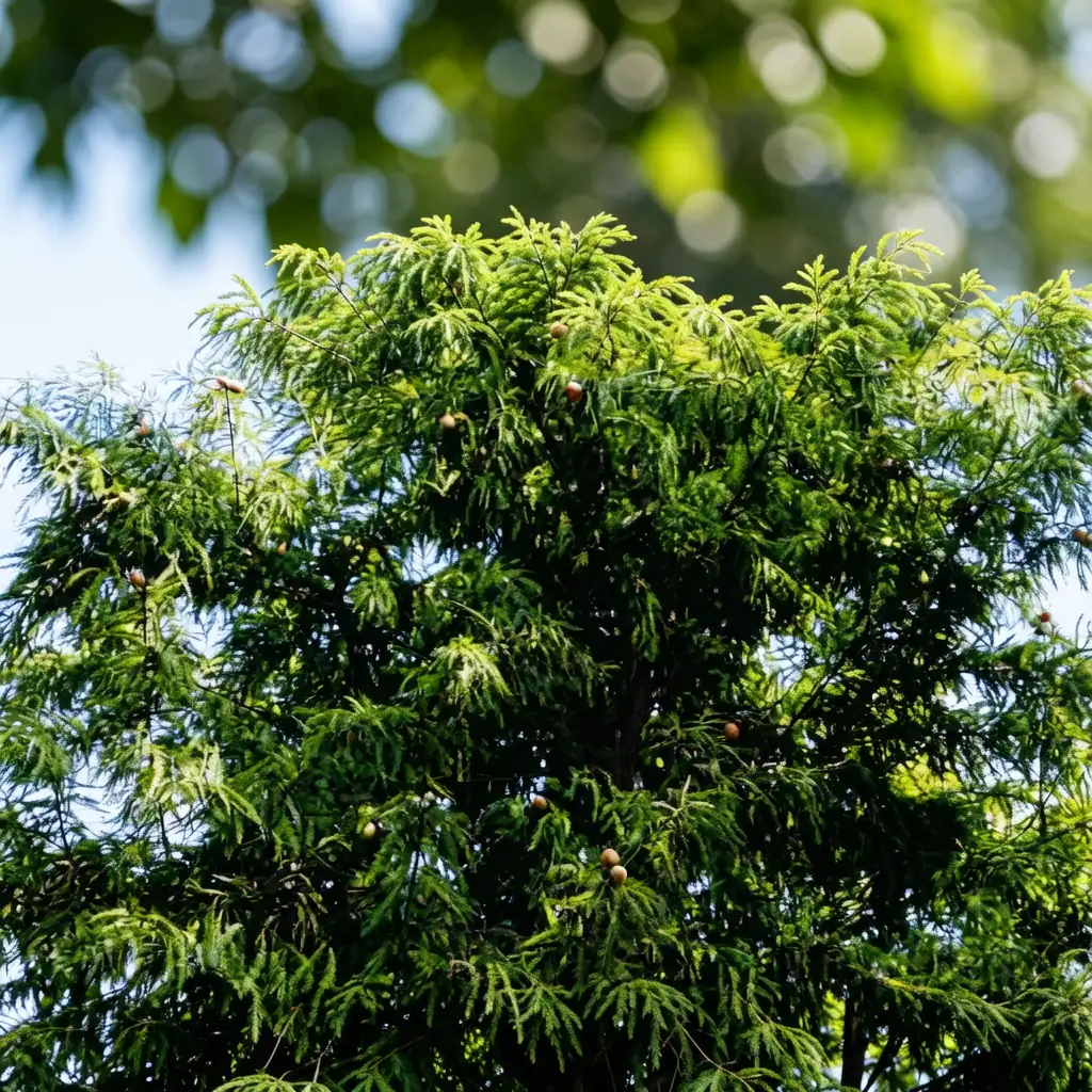 墨西哥落羽杉 (Taxodium mucronatum) — 细节