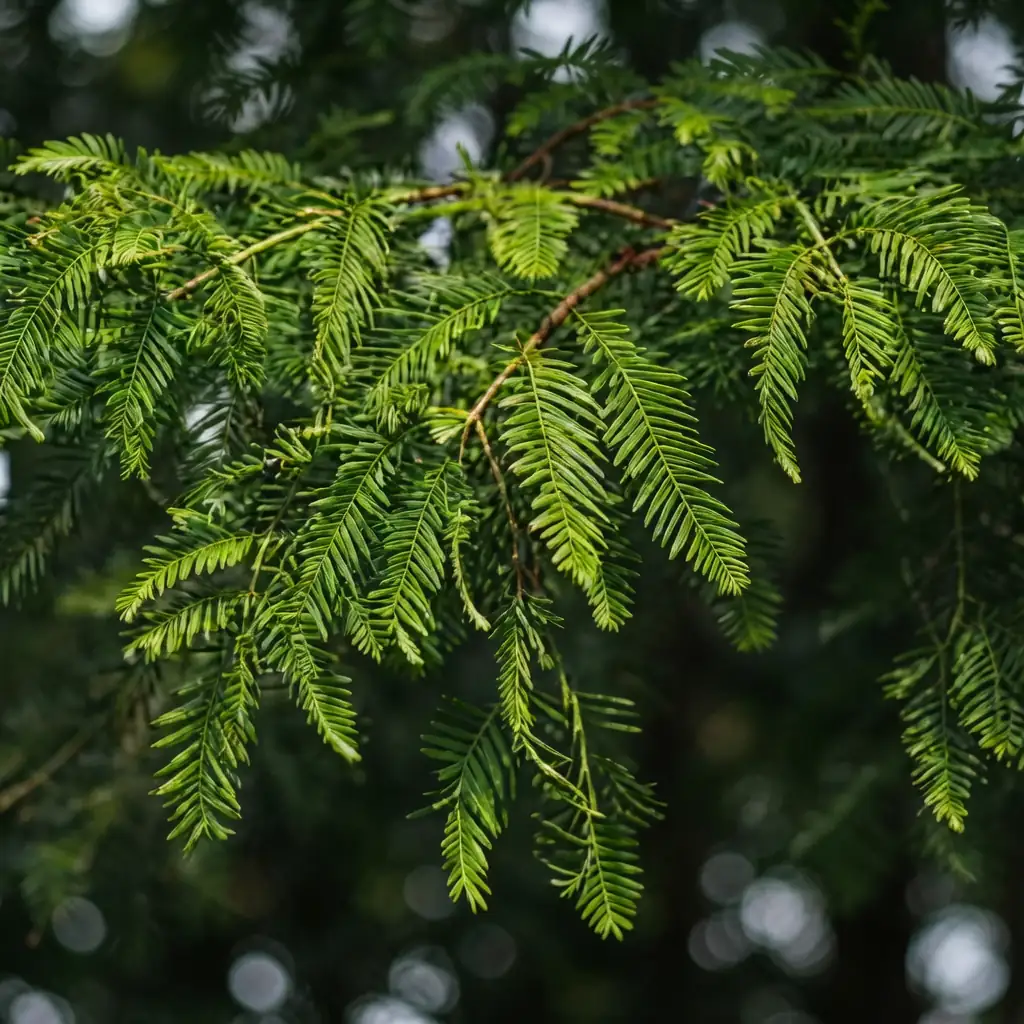 墨西哥落羽杉 (Taxodium mucronatum) — 特写