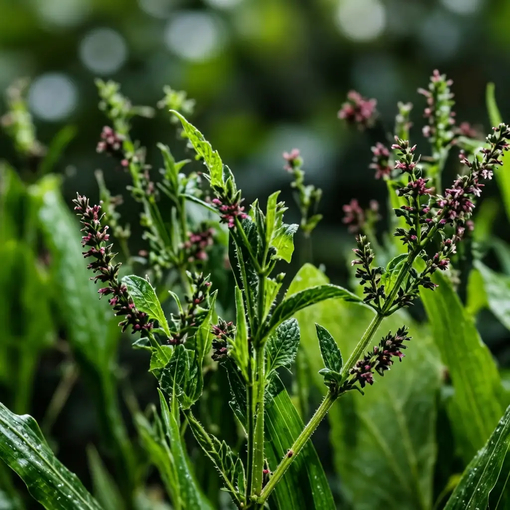 Asian Sage (Salvia plebeia) — detail