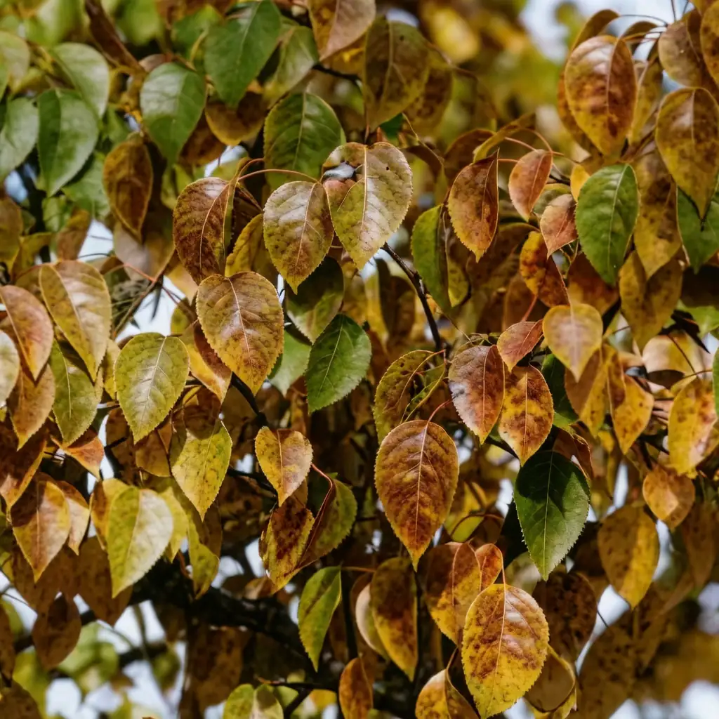 Birchleaf Pear (Pyrus betulifolia) — close-up