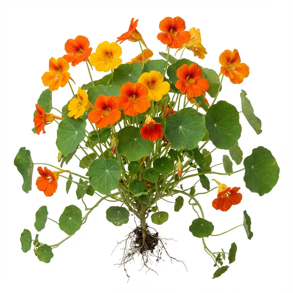 Nasturtium (Tropaeolum majus) — ƙarin kallo