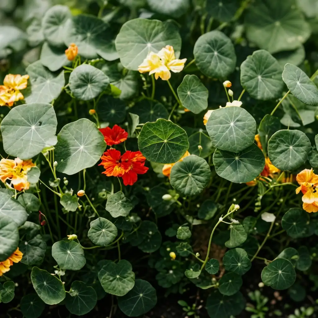 Nasturtium (Tropaeolum majus) — babban kallo
