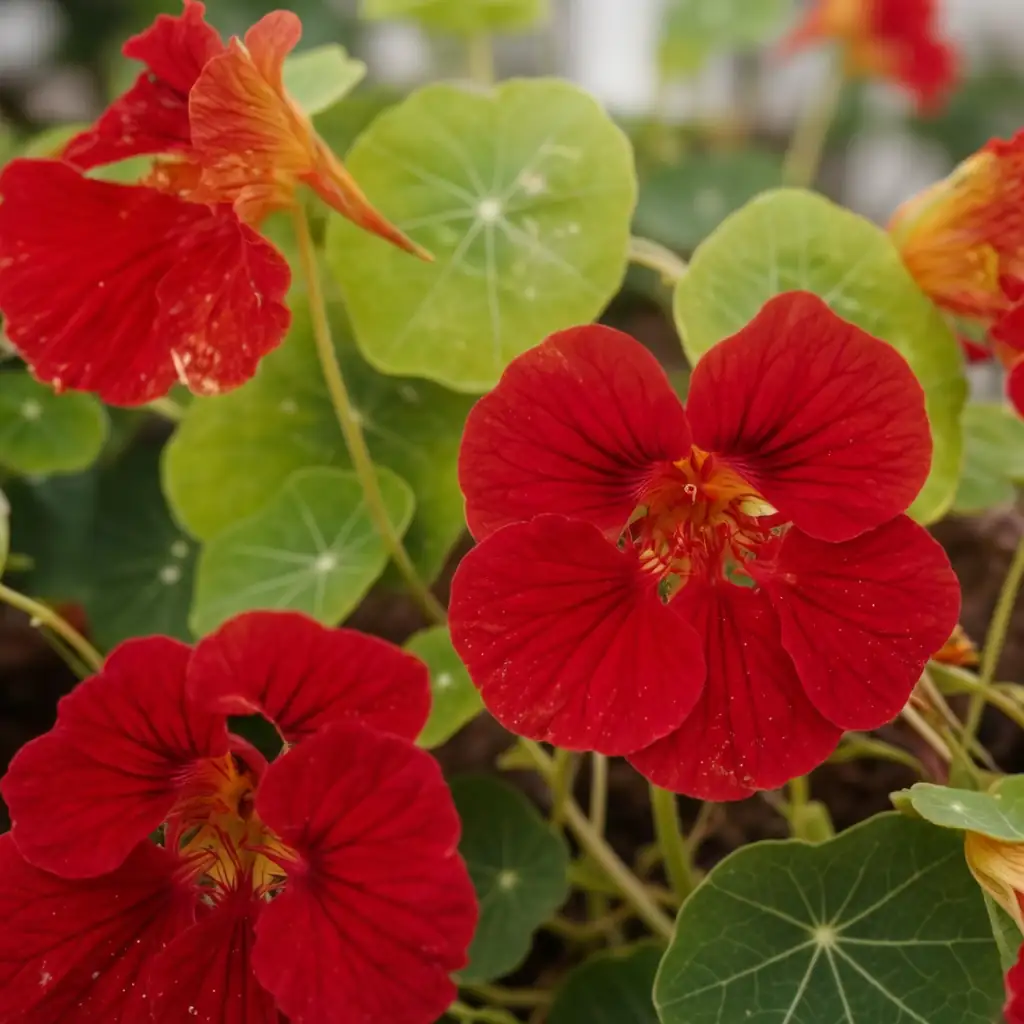 Nasturtium (Tropaeolum majus) — cikakken bayani