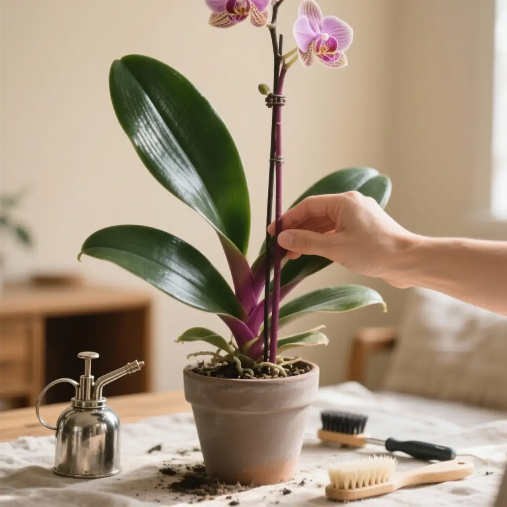 orchid scale insect infestation