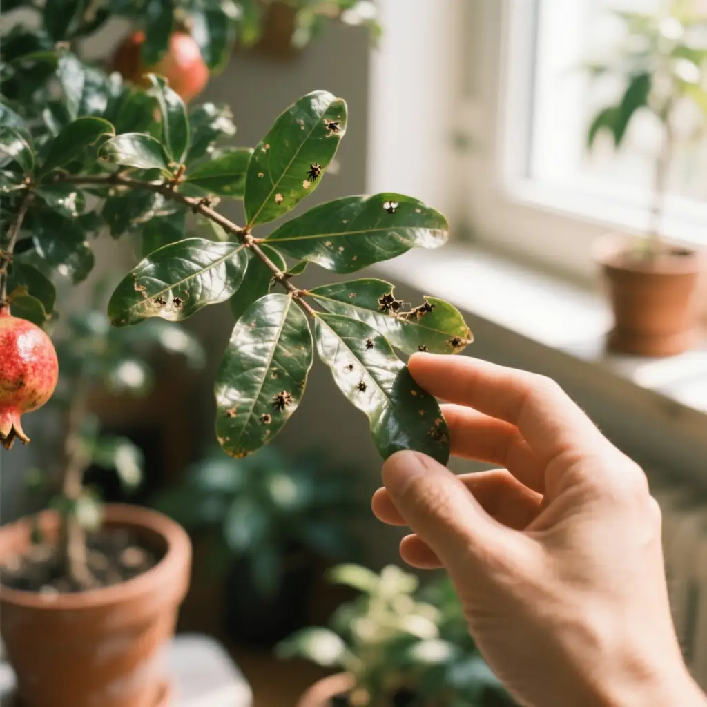pomegranate pests on leaves