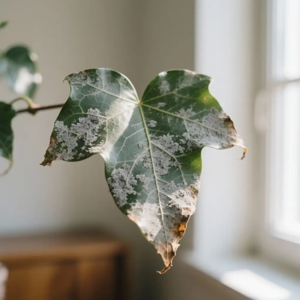 ivy leaf gray mold