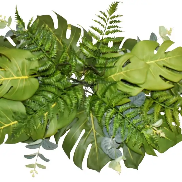 ivy with ferns and monstera