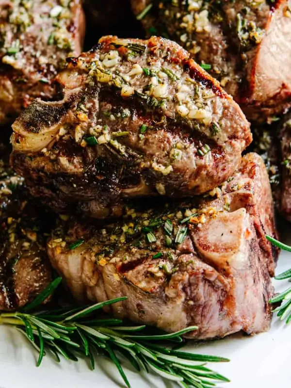rosemary lamb chops cooking