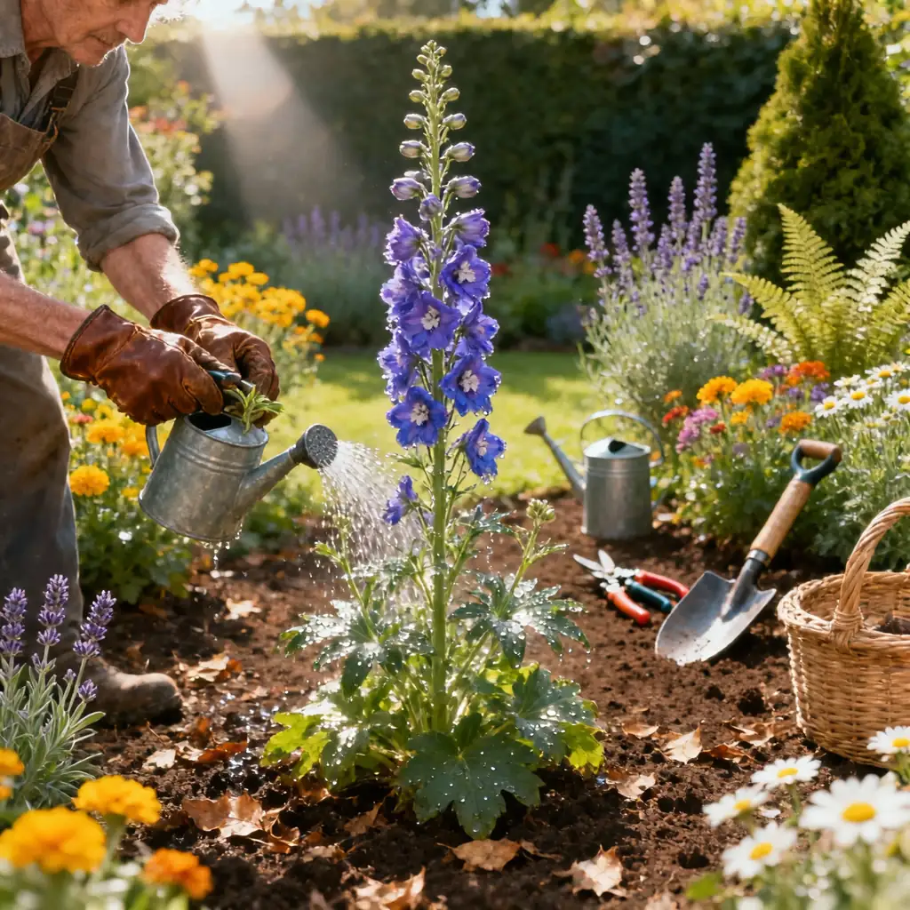 delphinium garden care
