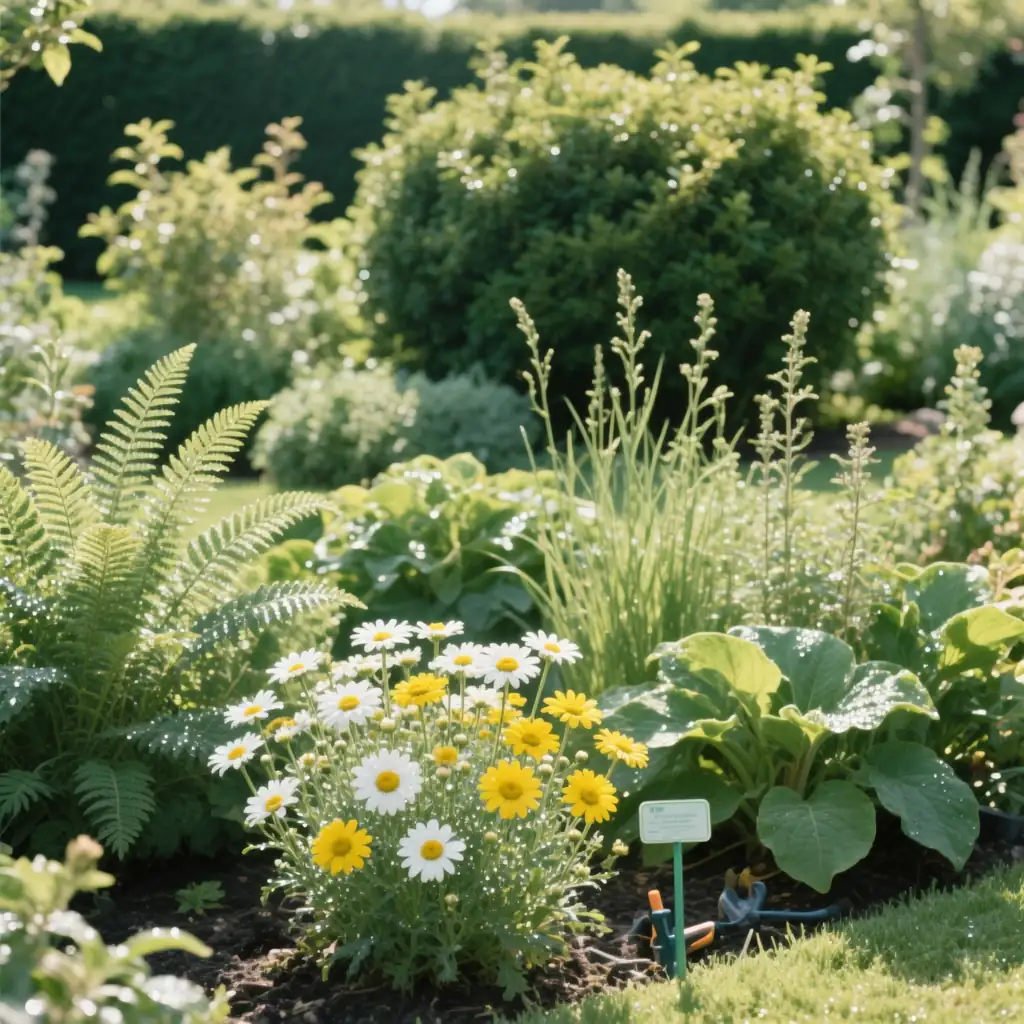 daisy layered garden design