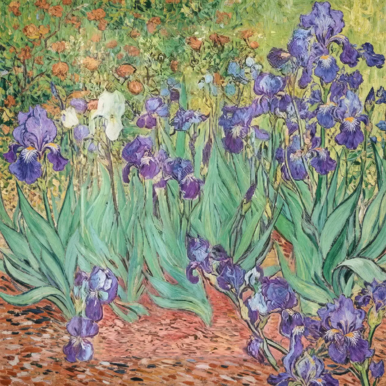 van gogh iris painting