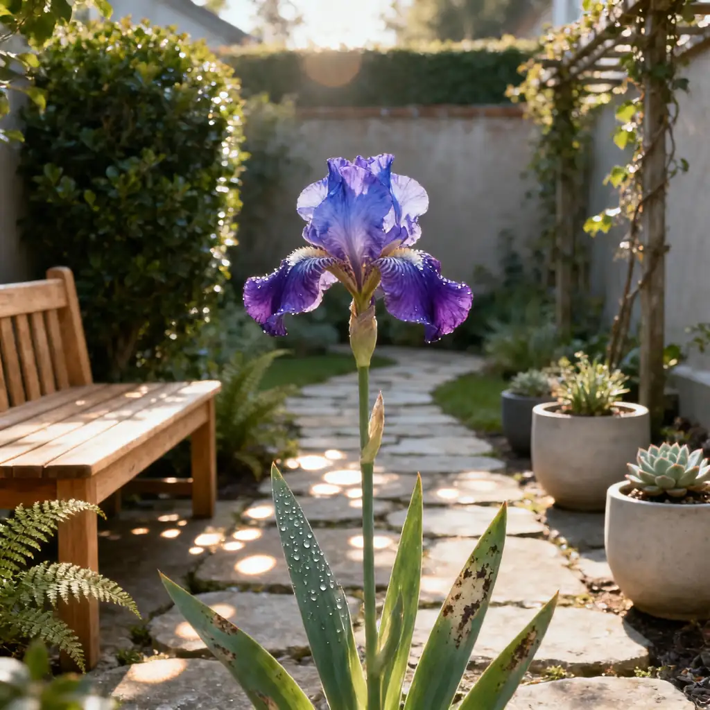 iris in diverse garden styles
