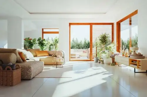 oleander in modern living room