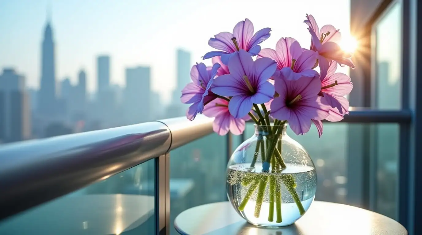 azalea in shaded balcony
