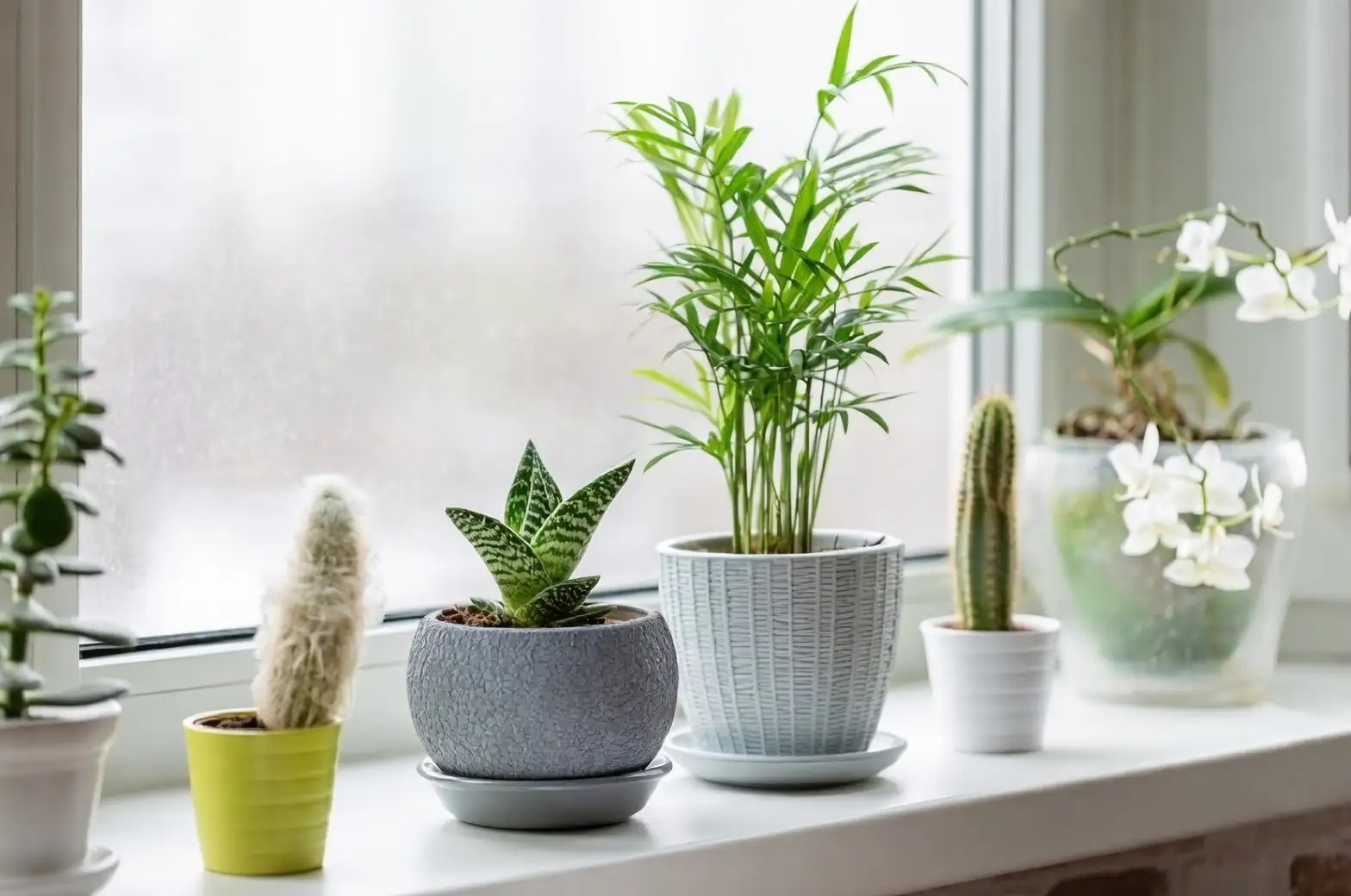 variety of plant pots on display