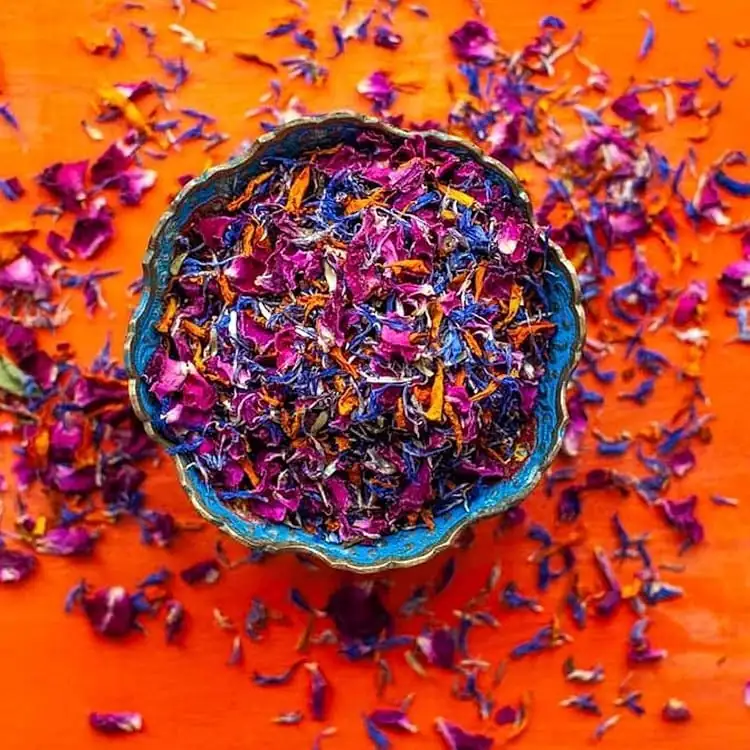 cornflower edible decoration dessert