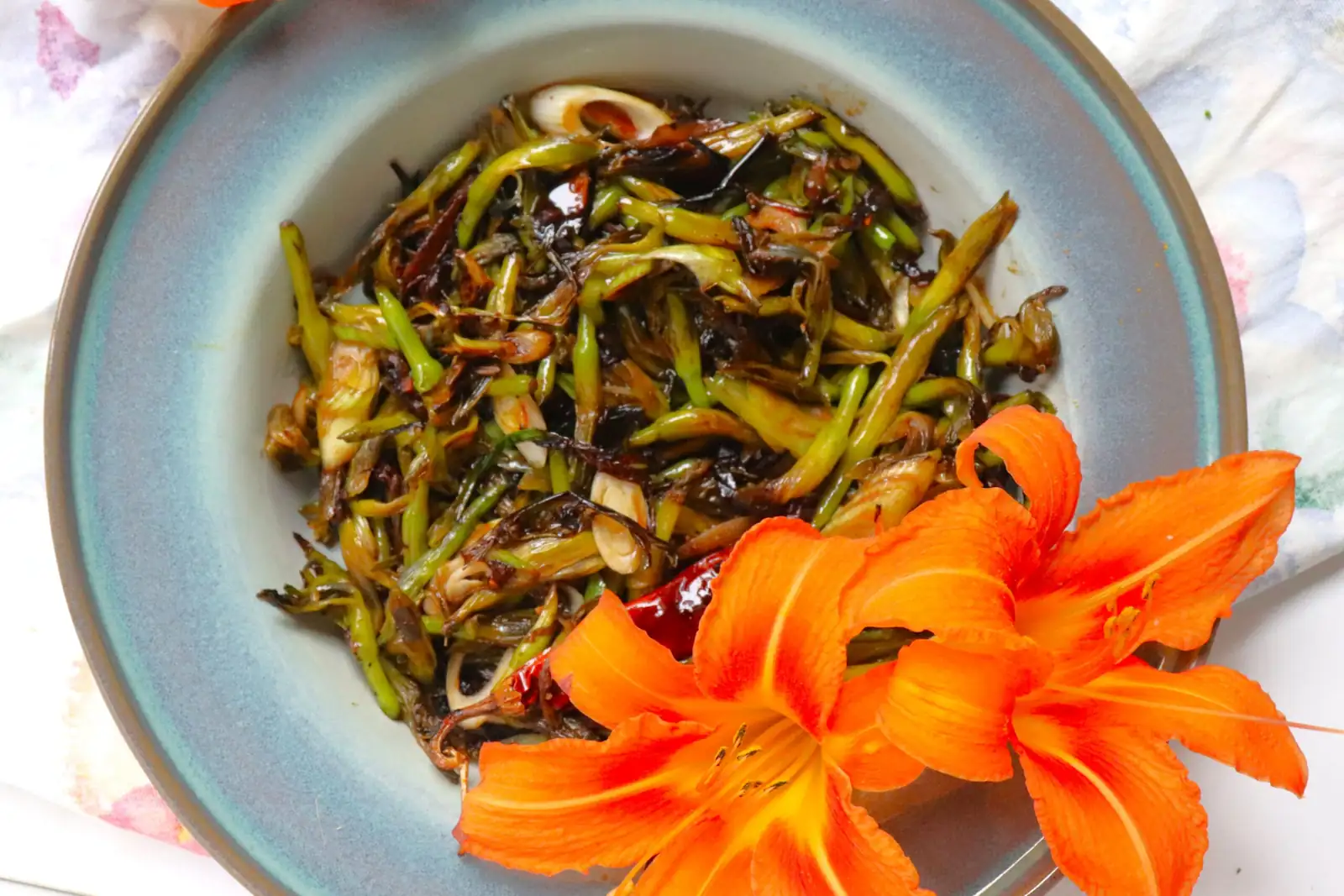 daylily buds cooking dish