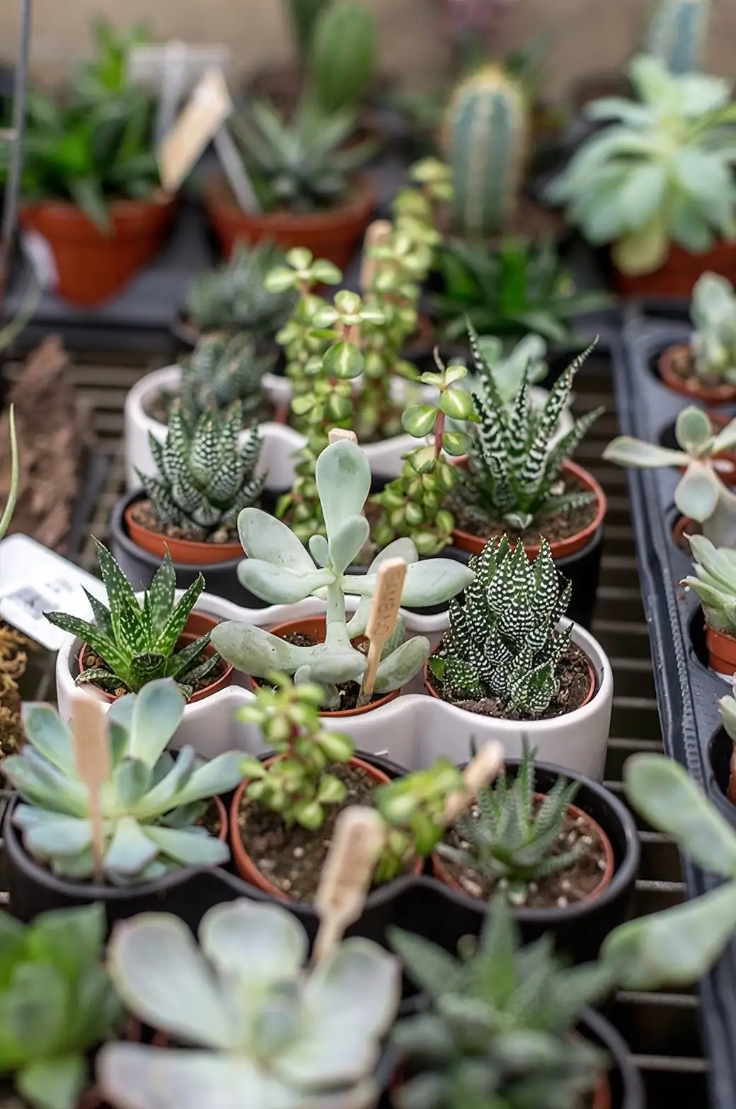 indoor succulent care setup