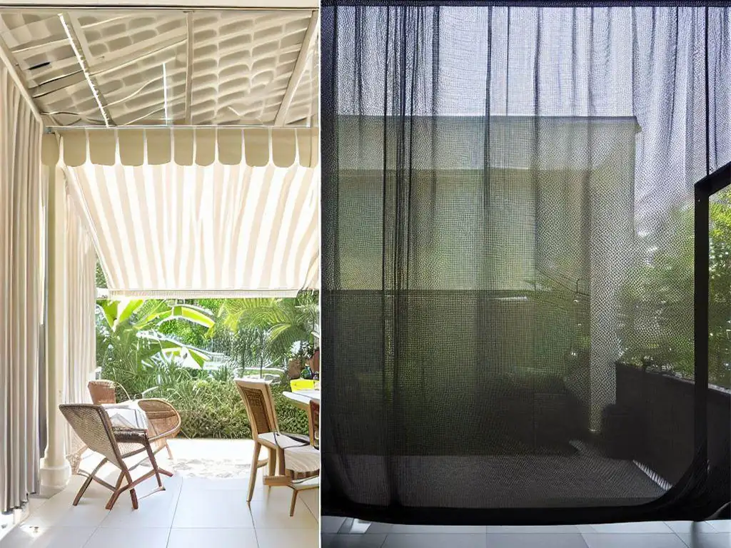 shade net installation balcony