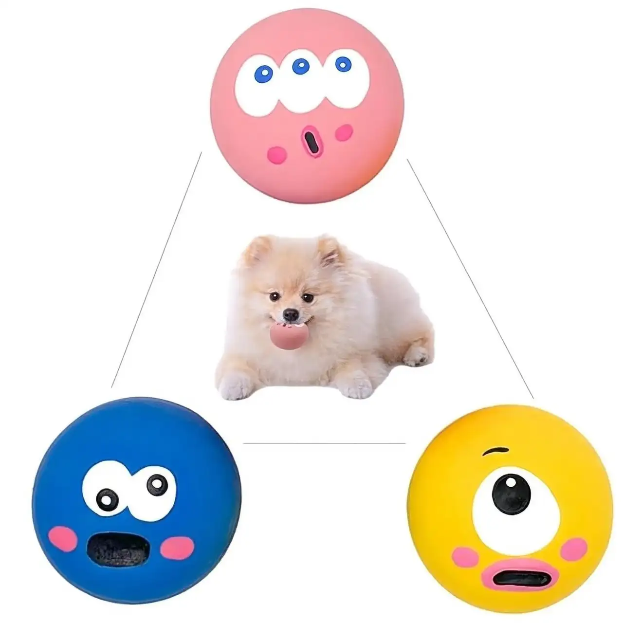 pet chewing rubber toy