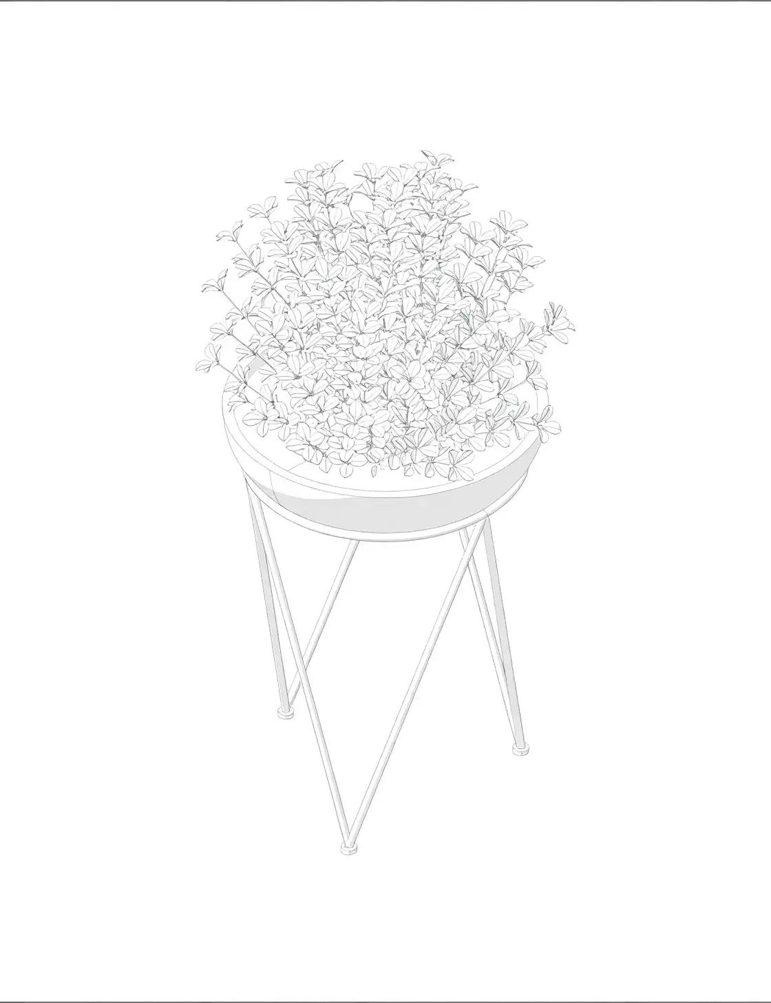 adjustable plant light stand