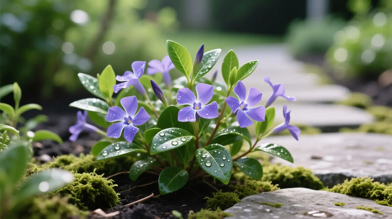 periwinkle plant well-drained soil