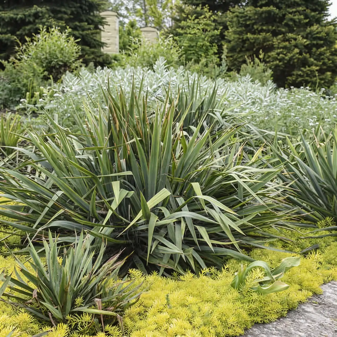 yucca plant in Chinese garden