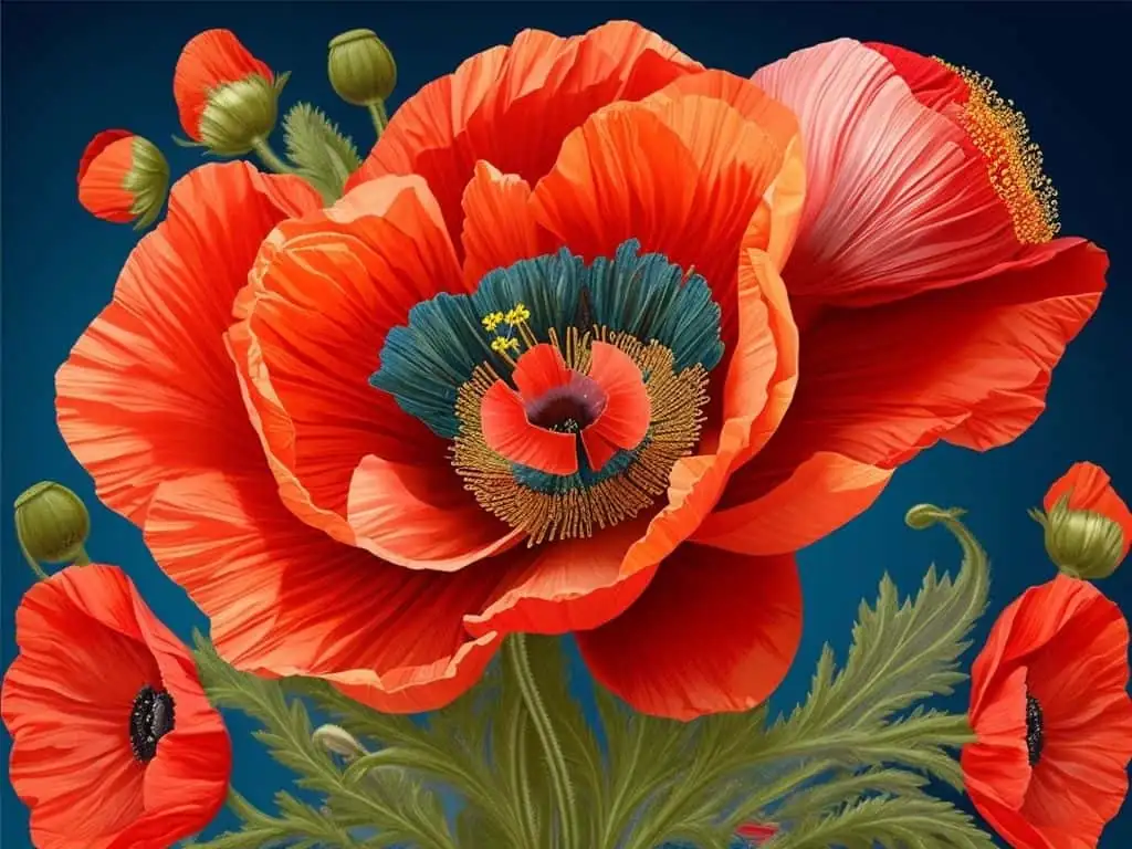 ancient poppy symbolism art