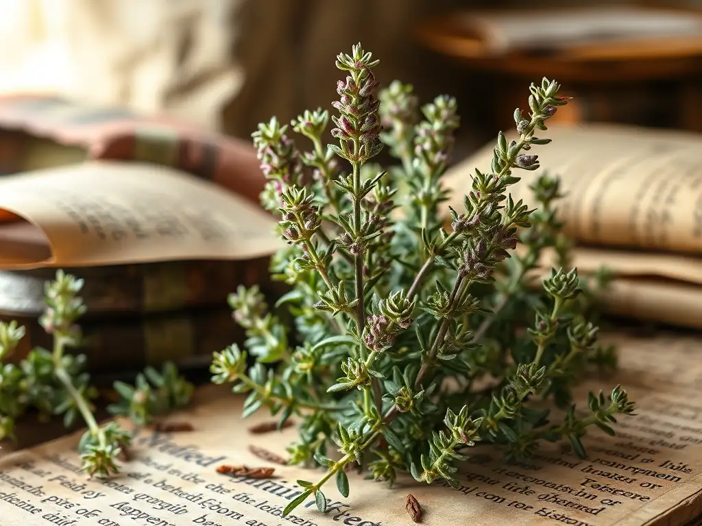 historical thyme use illustration