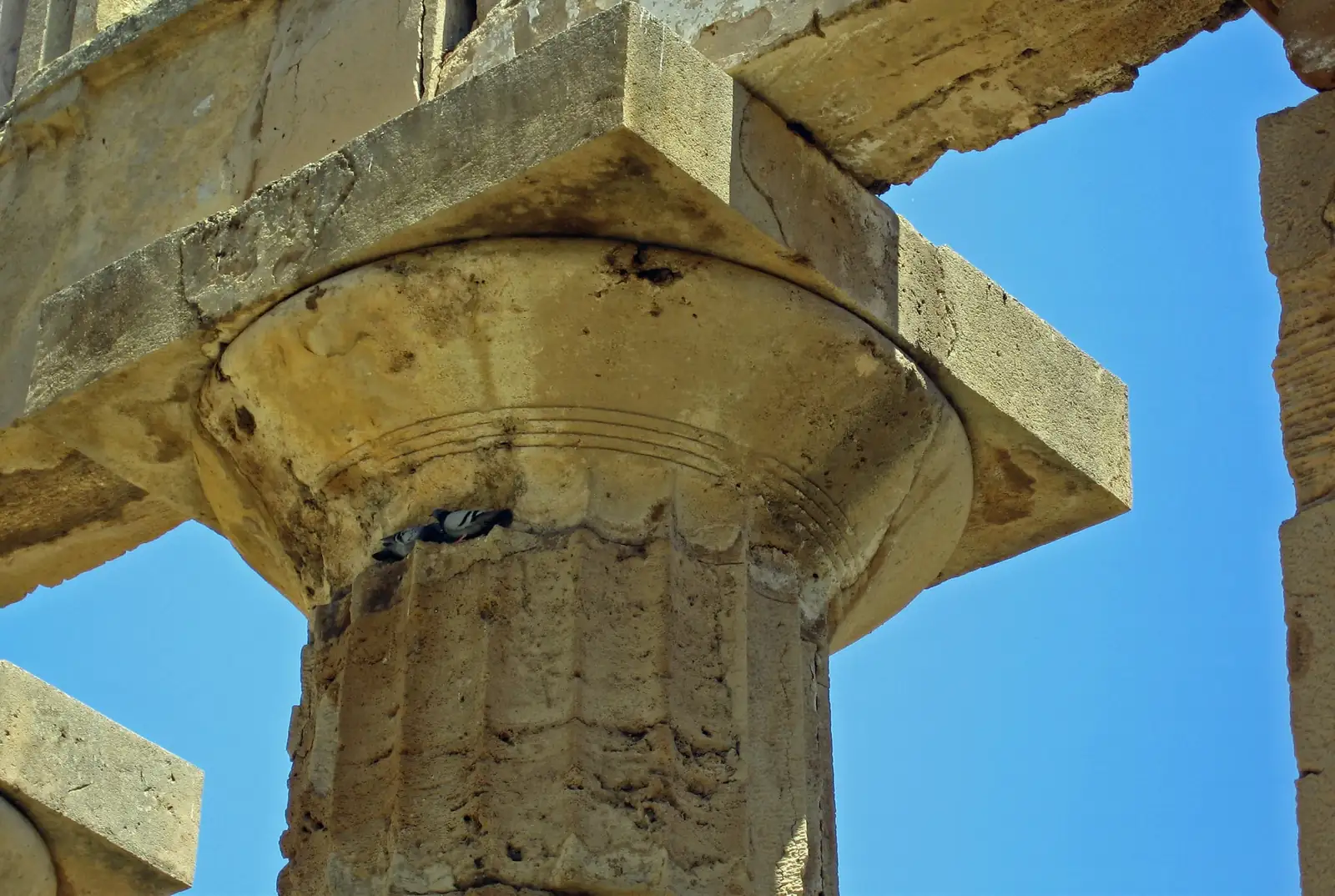 ancient Greek temple with thyme incense