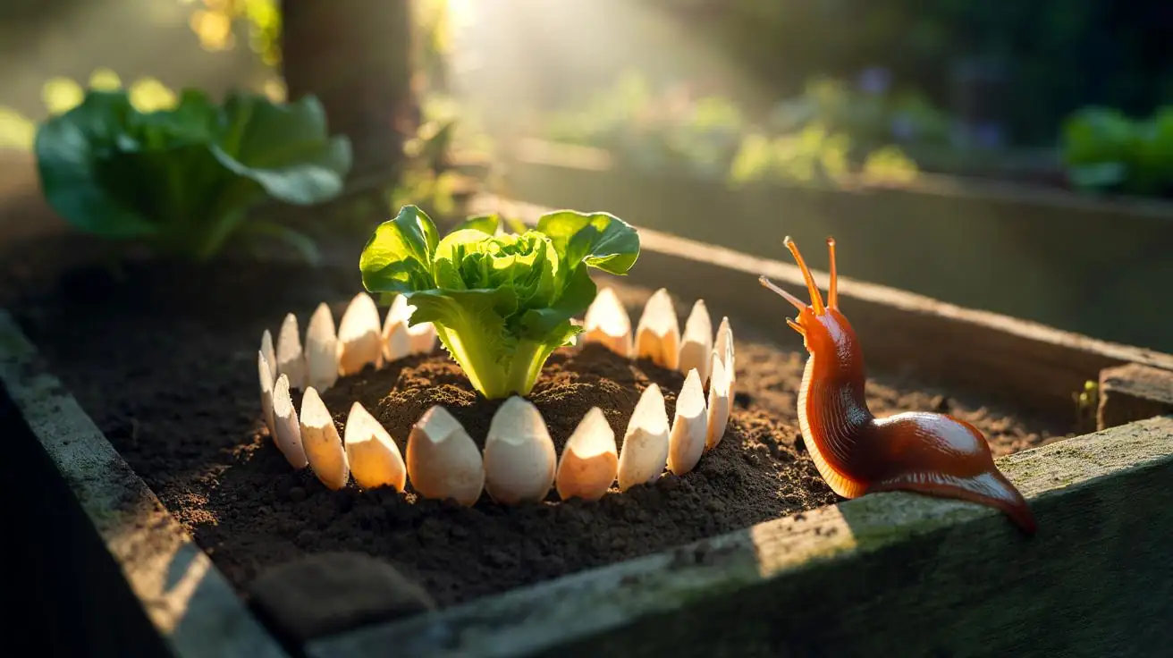 snail barrier garden eggshells