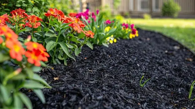 primula bed dappled shade mulch