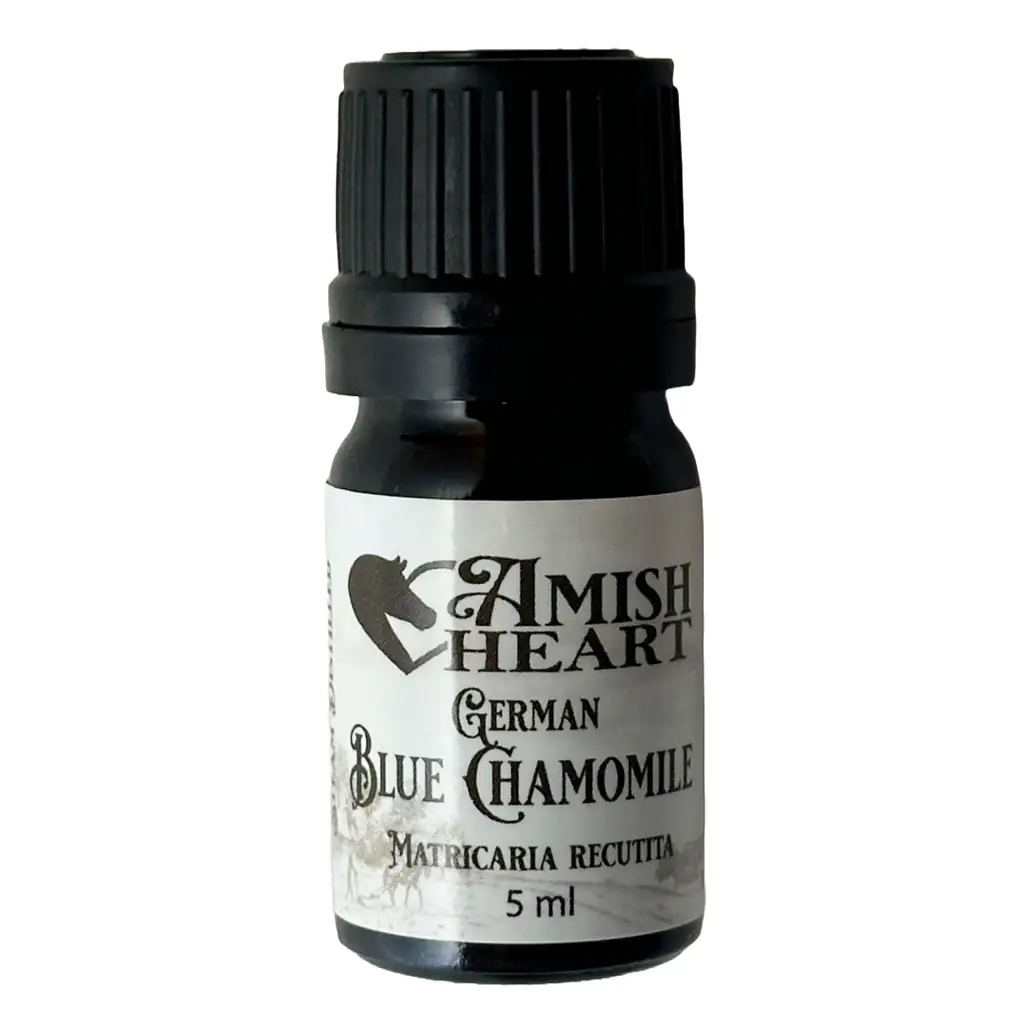 chamomile blue essential oil bottle