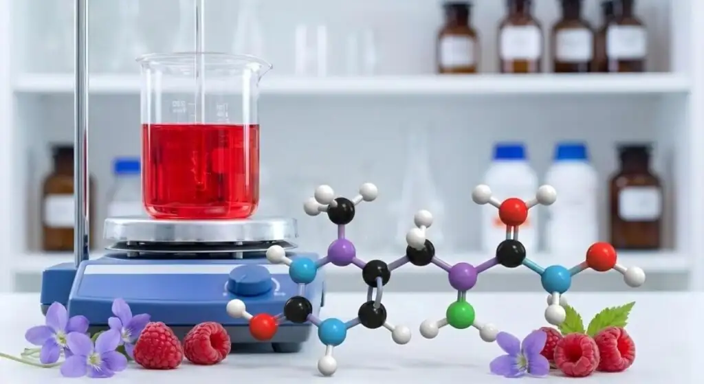 beta ionone molecule diagram