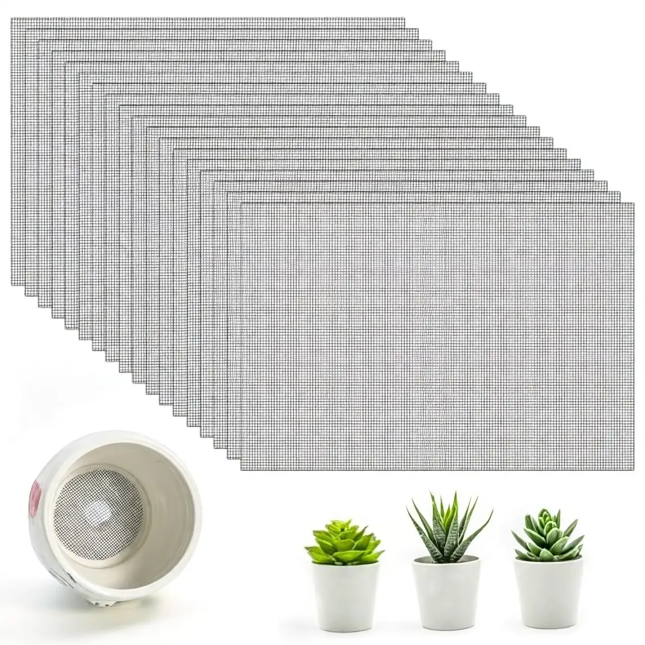rose pot drainage layer mesh