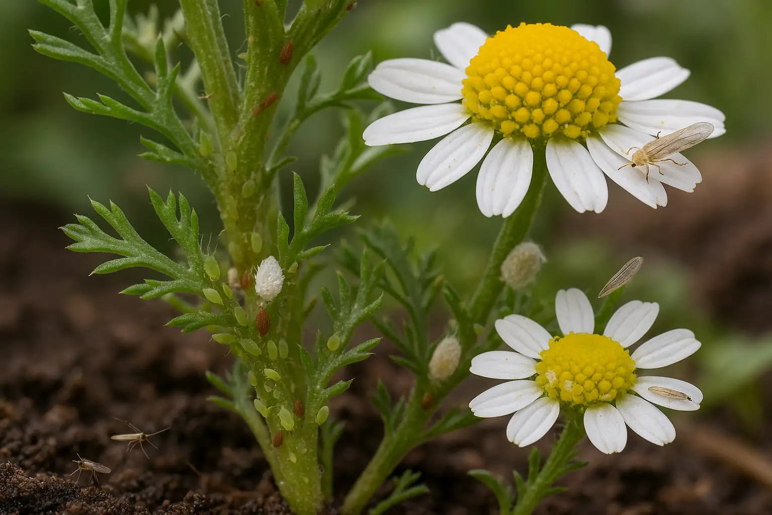 chamomile aphids on shoots