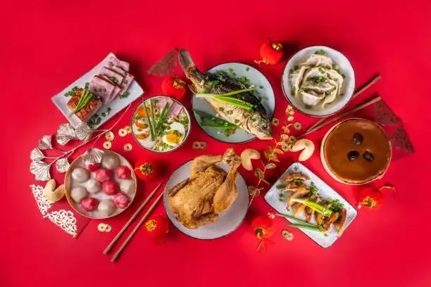 Chinese narcissus Lunar New Year table