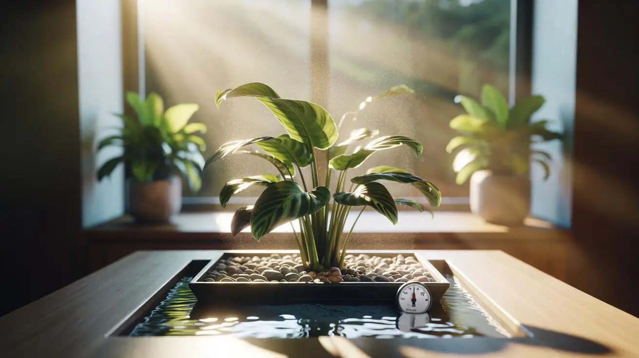 dieffenbachia pebble tray humidity