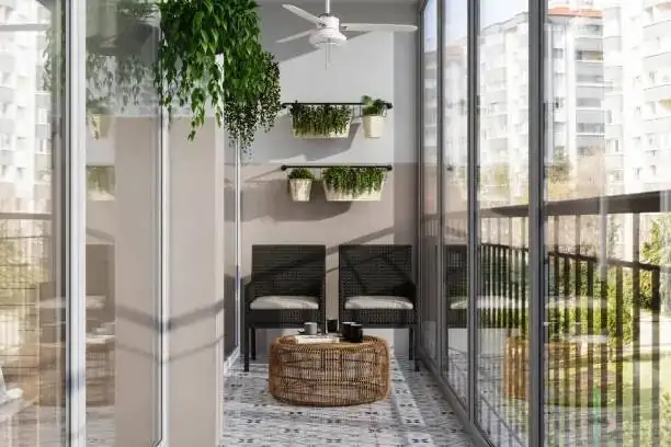 scented geranium balcony chair fan