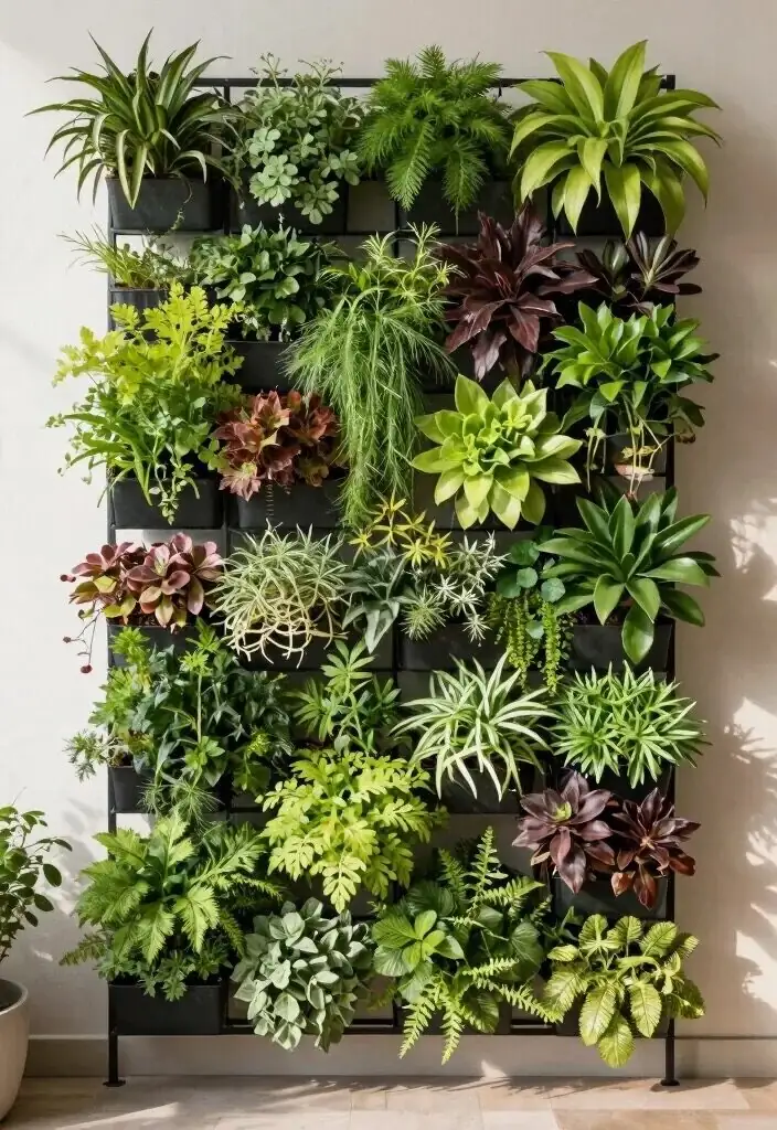 syngonium wall trellis vertical garden